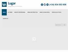 Tablet Screenshot of lugarabogados.es